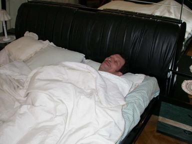 Dad's sick... but not too much.