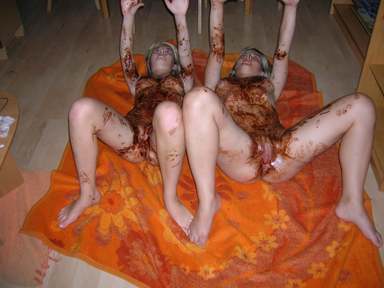 Chocolate cream all over