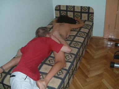 Several guys including my brother