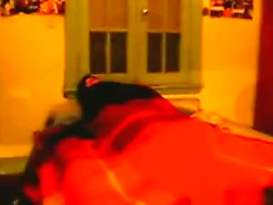 With her brother and his friends